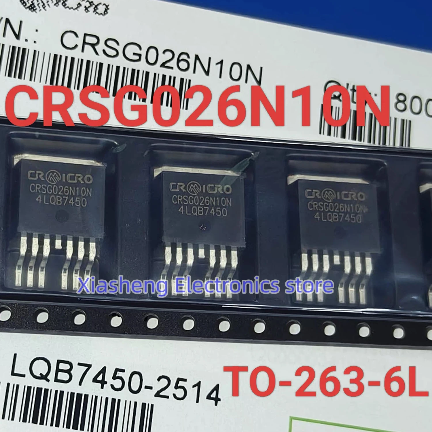 New Original 10Pcs CRSG026N10N TO-263-6 100V MOSFET Field-effect Transistor In Stock Integrated Circuit Good Quality