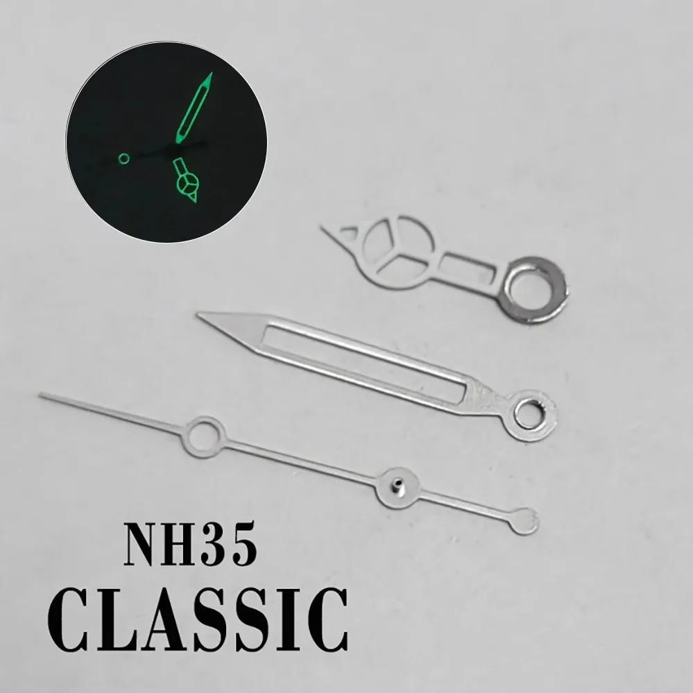 Accessories for the watch Three-hand skeleton green luminescent hand for NH35NH36 movements