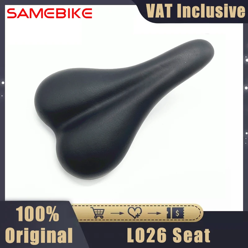 Original Seat for SAMEBIKE LO26 500W Motor 21 Speed Electric Bicycle Cycling Foldable E-Bike Soft Cushion Replacement