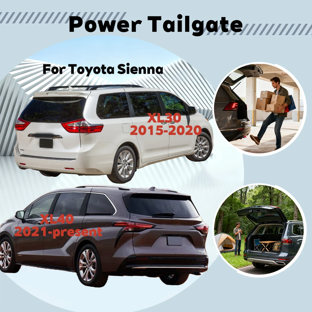 

For Toyota Sienna XL30/XL40 2015-present Automatic Lifting Electric Tailgate Lock Module Closing System Electric Tailgate