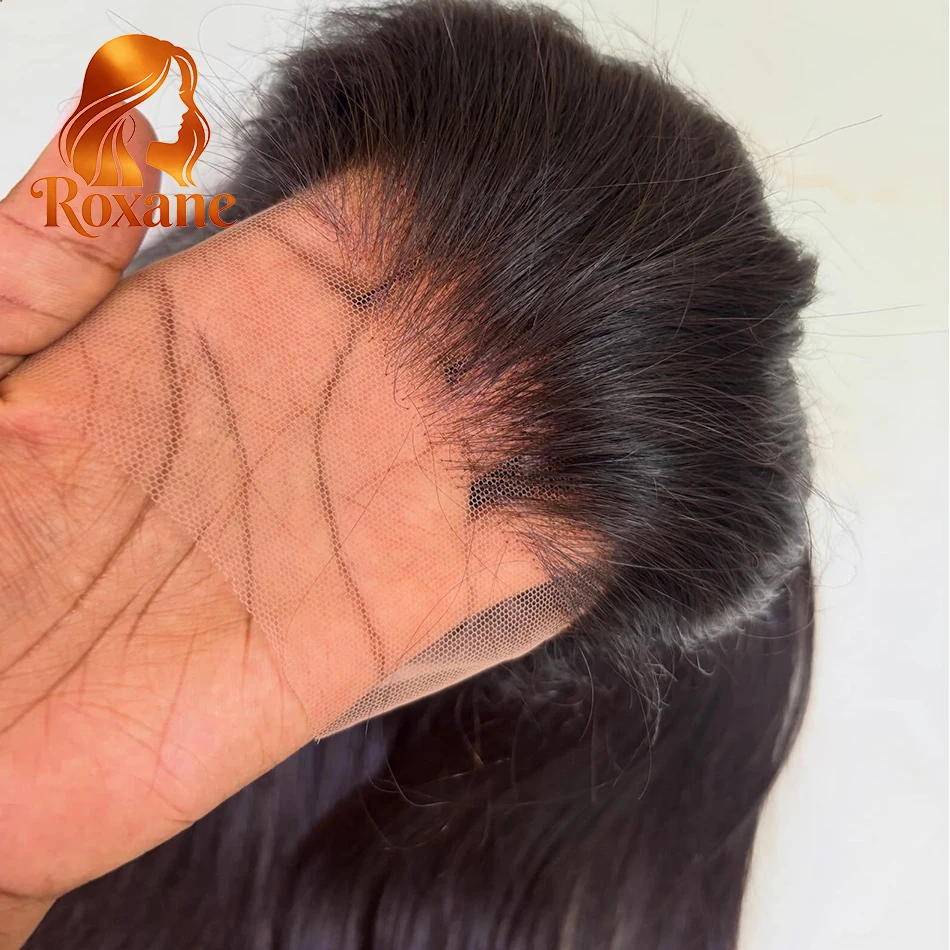 

Roxane Bone Straight 13x6 Transparent Lace Front Wigs 30 40 Inch 13x4 HD Lace Frontal Human Hair Wig 200 Density For Black Women