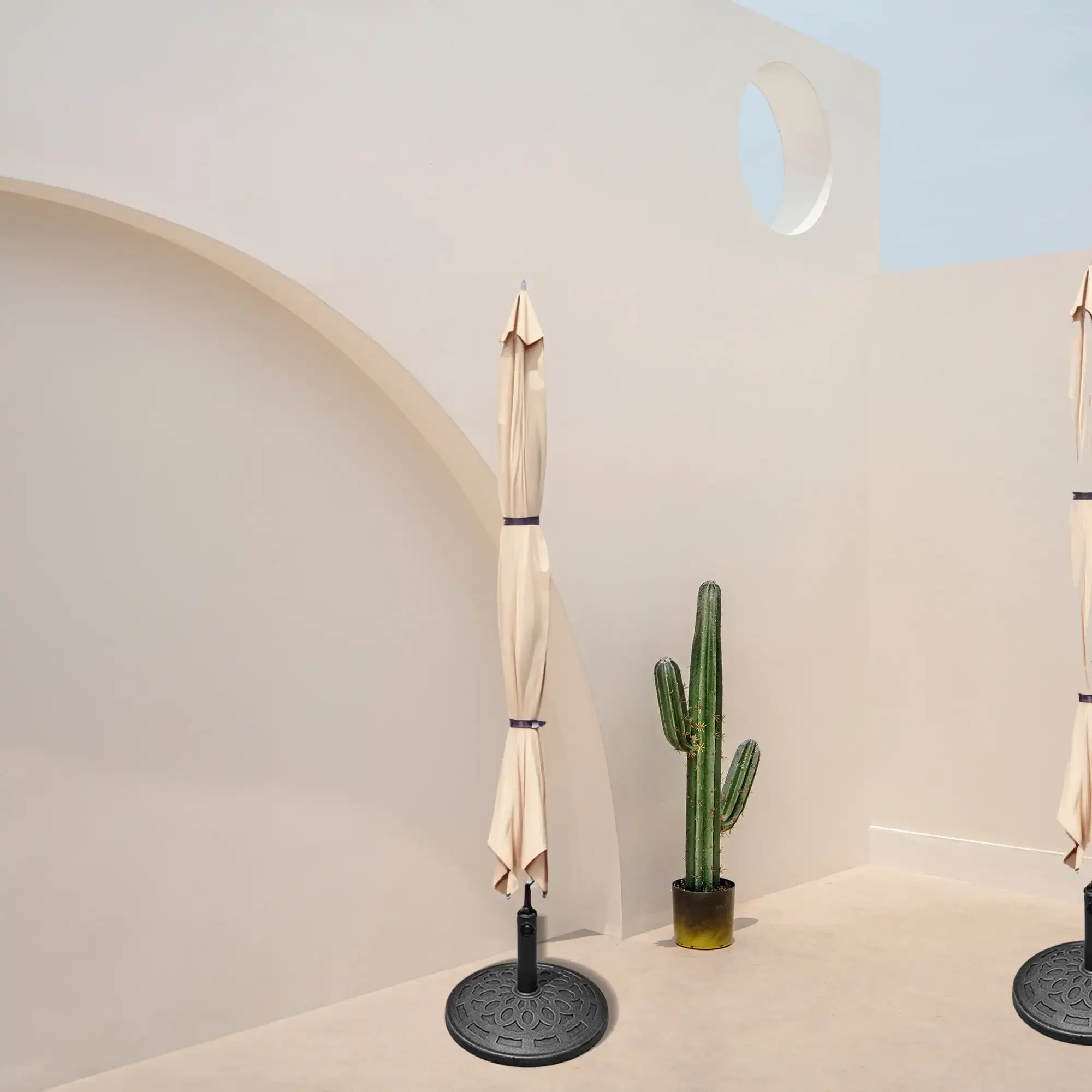 Base de guarda-chuva, preta, 18 pol. - Quantidade 1