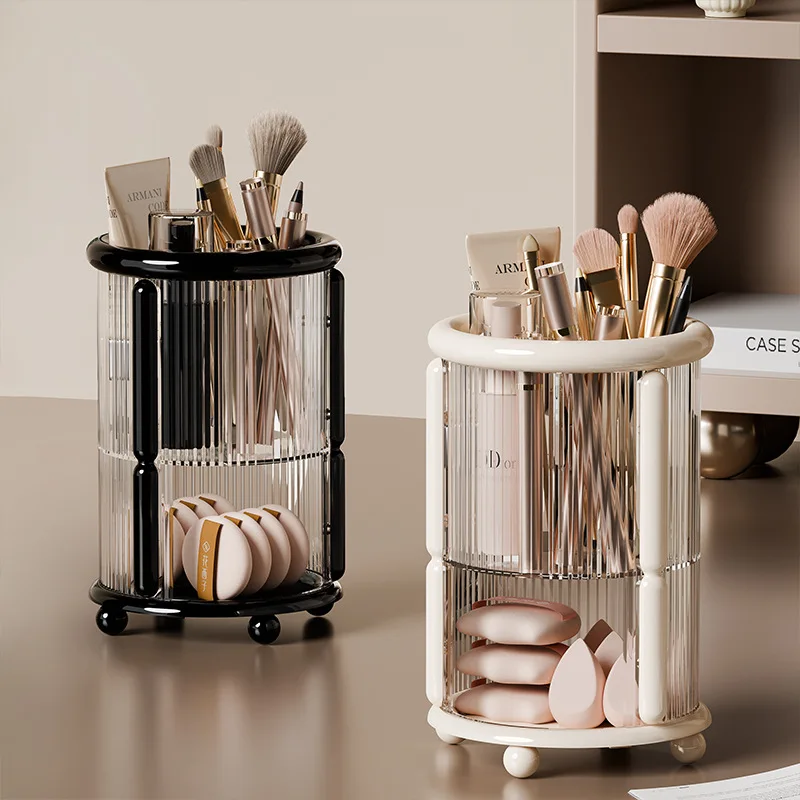 Cosmetics Display Makeup Brush Storage Rack Desktop Lipstick Eyebrow Pencil Holder Dressing Table Makeup Brushes Stand Case