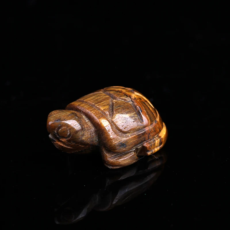 Natural Crystal Rough Stone Little Turtle Mineral Landscaping Desktop Ornament 28x18x10mm 8g