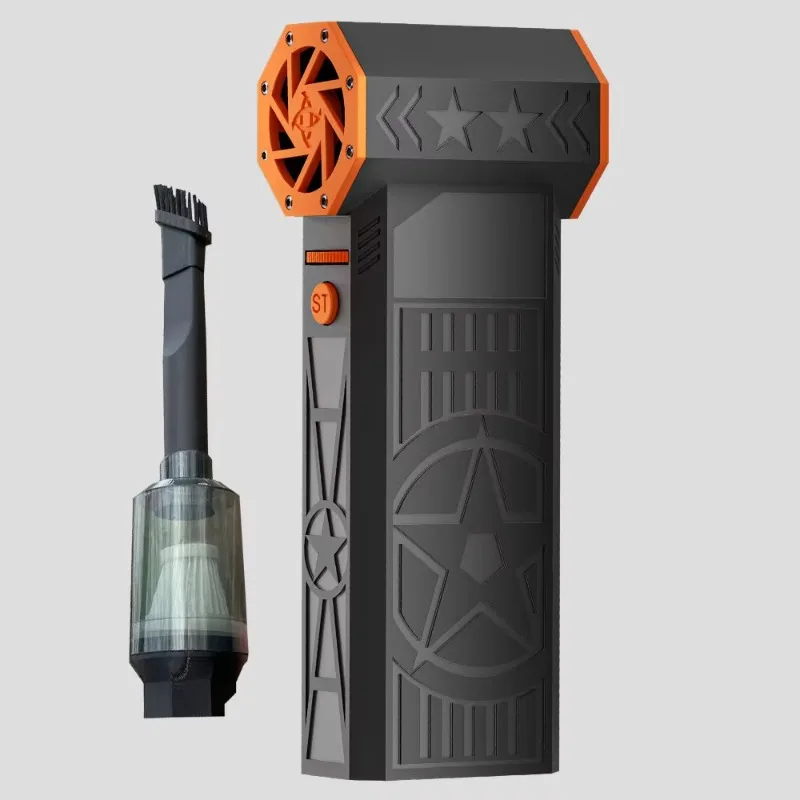 Professional Violent Fan Cordless Battery-Powered High 240W Turbo Fan Stepless Speed Control 500CFM Low Noise 36-45dB for