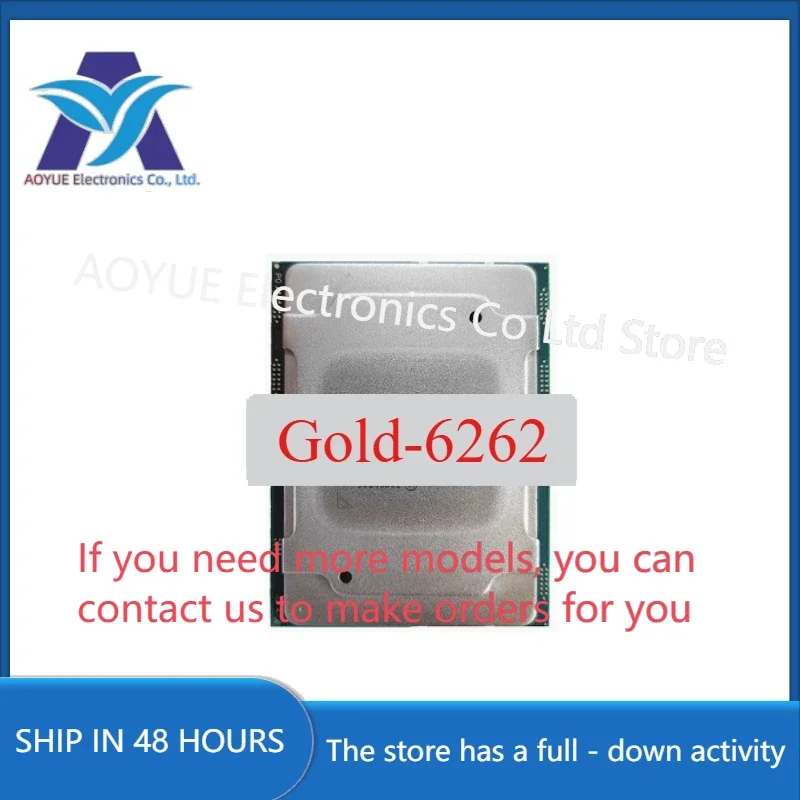 1 sztuk/partia używane Gold-6262 Gold 6262 procesor 24 rdzenie 48 wątków 1,9 GHz 33 MB 135 W procesor LGA3647 idealny test