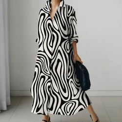 Elegant Shirt Dresses Women's Long Gowns Fall New Long Sleeve Irregular Club Gowns Party Sexy Dresses Front Room