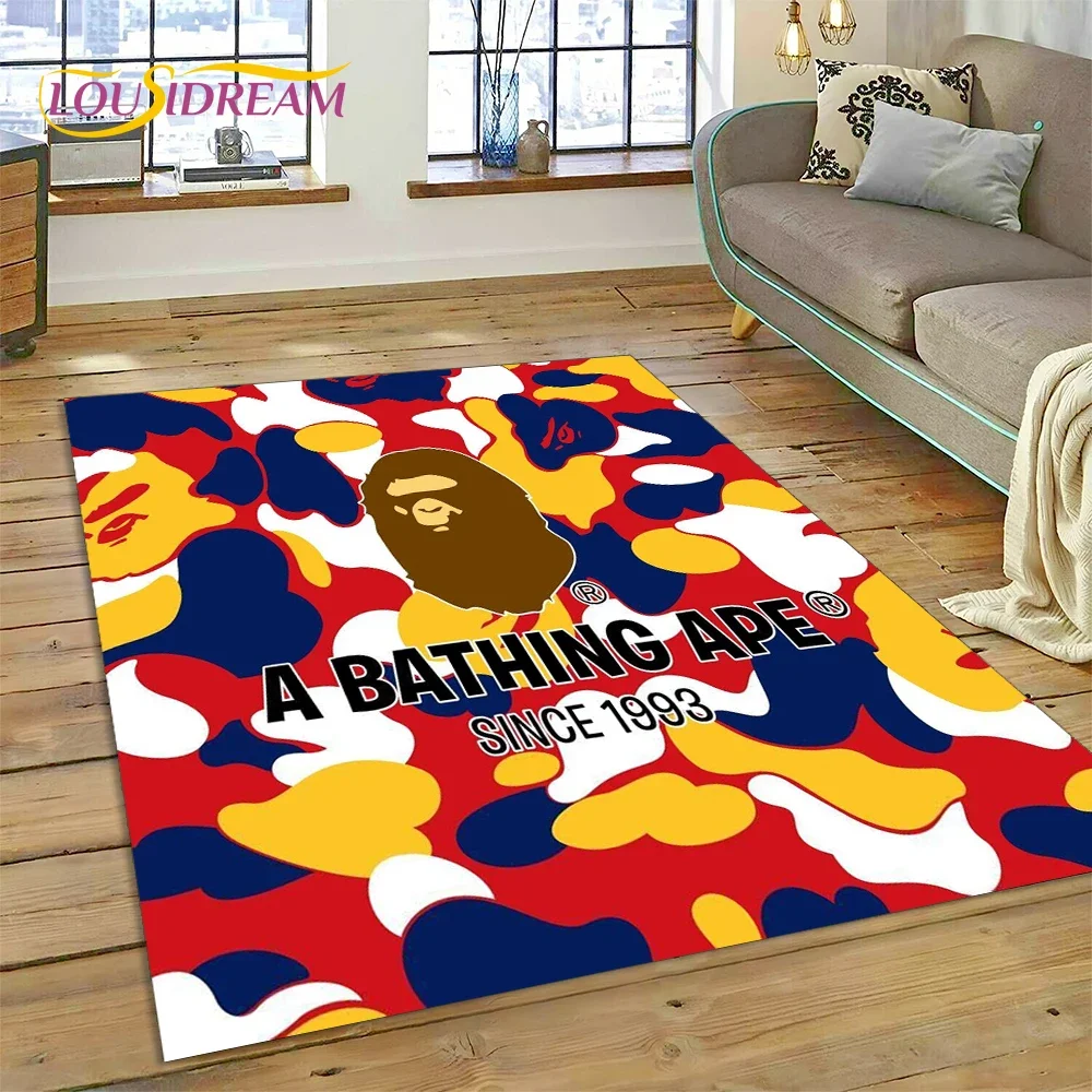 3D Printing B-BAPE Fashion Rug Carpet for Living Room Bedroom Home