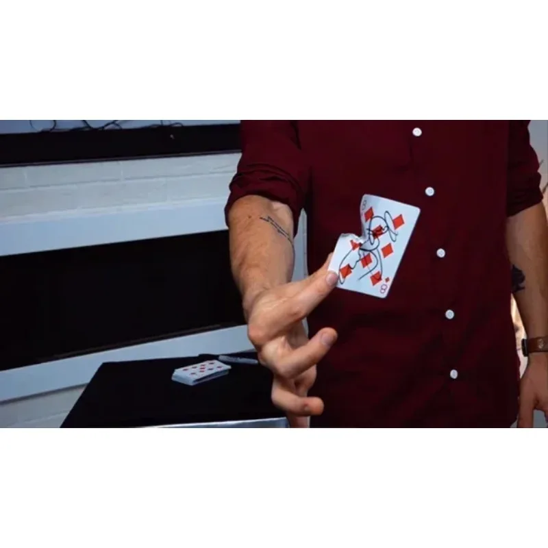 

Bryan Codecasa PUF Картка Magic Trick с крупным планом - ментализм Иллюзионный реквизит с учебным пособием Фокусники Аксессуары Magia Street Funny