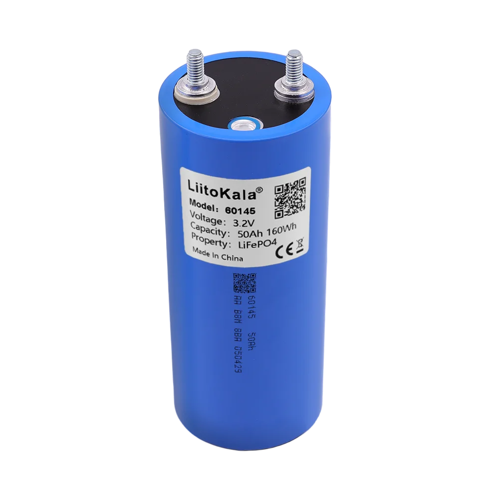 

LiitoKala 3.2V Brand New Grade A 50Ah 60140 Lithium Iron Phosphate Battery Suitable for 12V/24V Cars Golf Carts and Campers