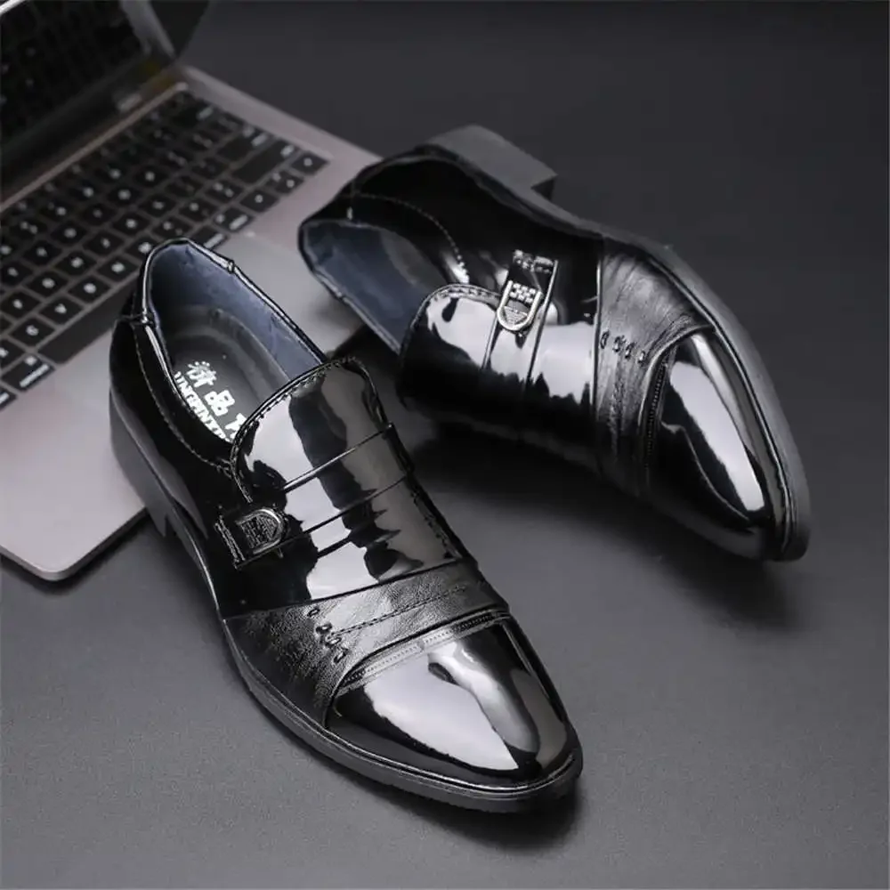 Mocasin Banquette Wide Boot Heels Office Shoes Men Dress Boots Sneakers Sport Luxe Life Luxery Scarp From Famous Brands