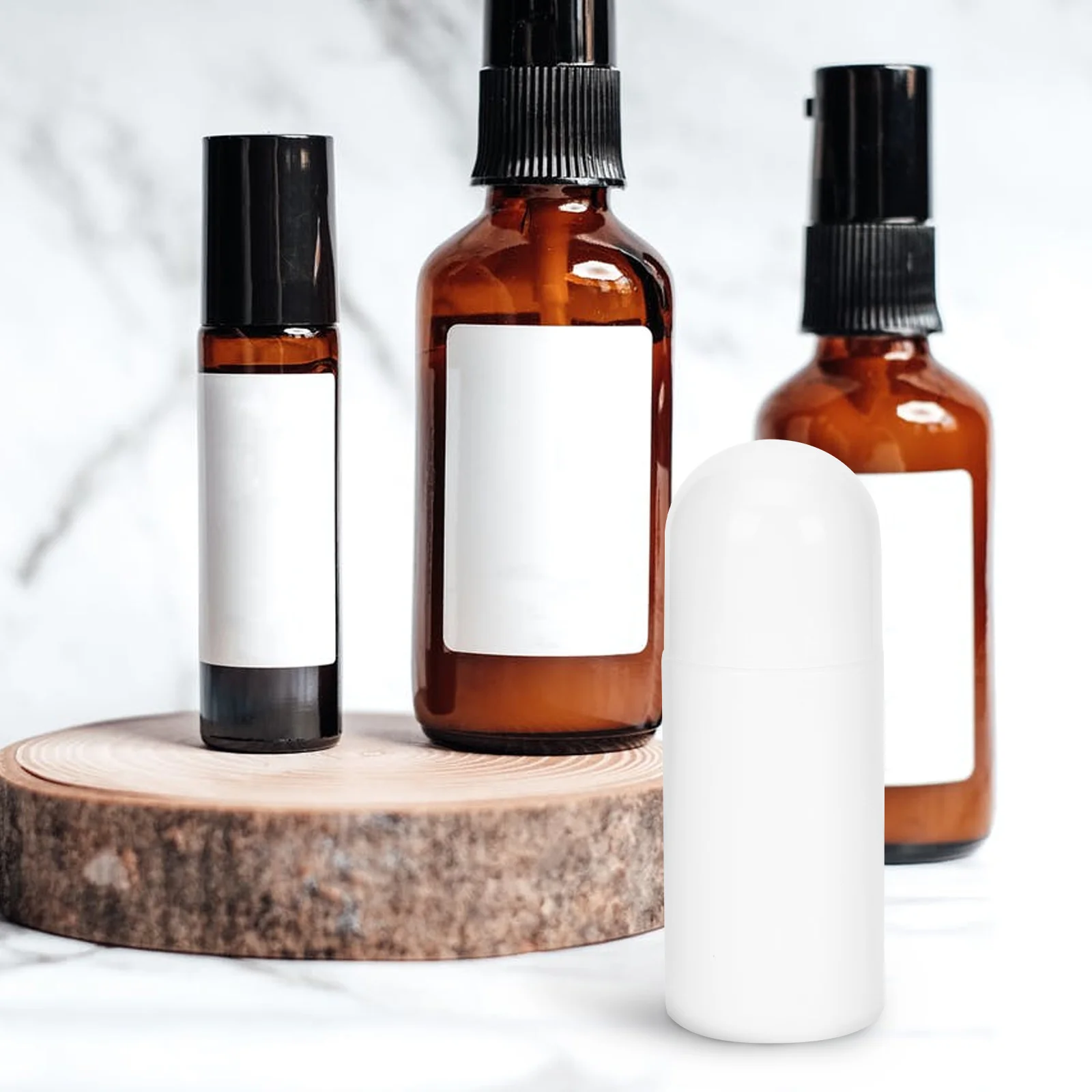 

10Pcs Sponge Liniment Bottle Sturdy ABS Material Compact Convenient Liniment Container Travel Empty Sub Bottle