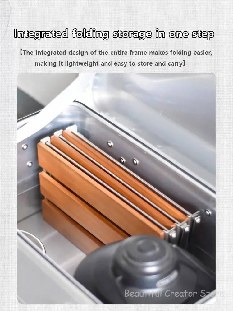 رف طاولة التخييم معدات التخييم خفيفة الوزن في الهواء الطلق طاولة قابلة للطي طاولة المشي لمسافات طويلة الجبلية رف التخييم طاولات القهوة #5