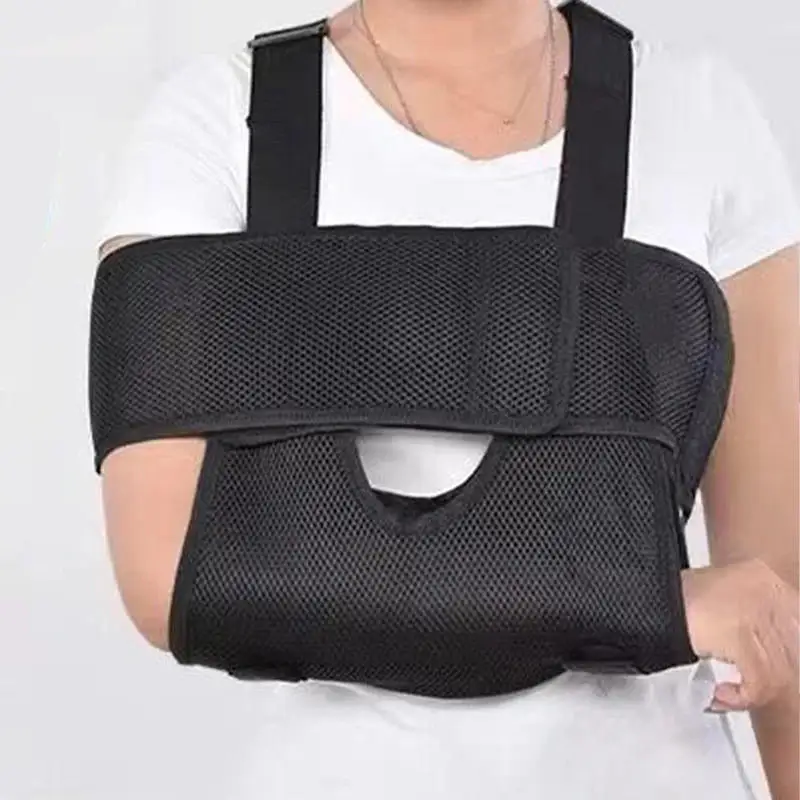 Elbow Brace Support Shoulder Sling Immobilizer Brace Broken Fractured Adult Breathable Wrist Fracture Fixation Strap Protector