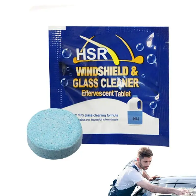 Car Windshield Cleaning Tablets Windscreen Washer Fluid Window Wiper Solid Tablets Vehicle Windshield Cleaning Supplies For