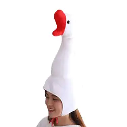 Plush Goose Hat Adults Photo Prop Decoration Creative Funny Costume Hat