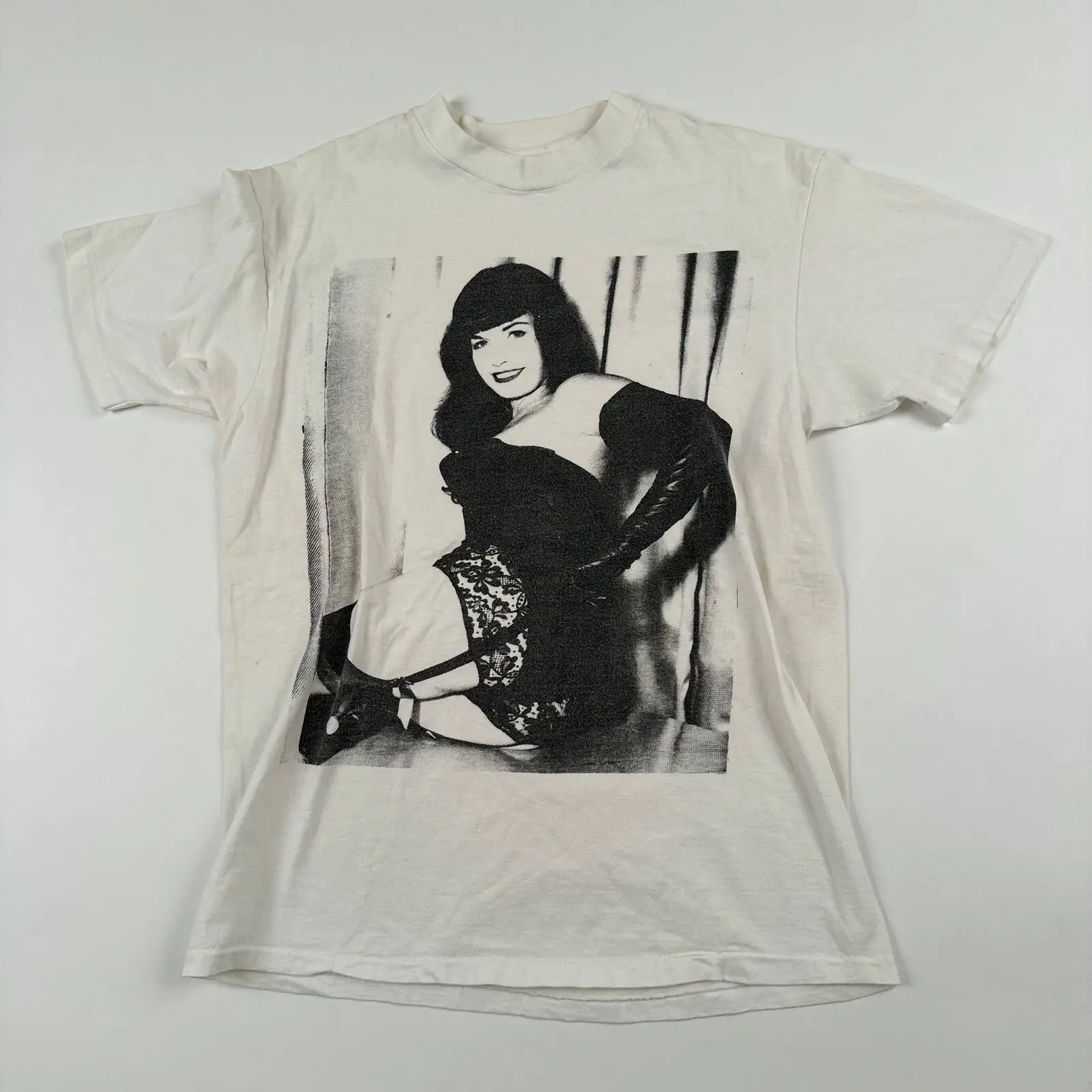 Vintage 90S Bettie Page T Shirt Medium