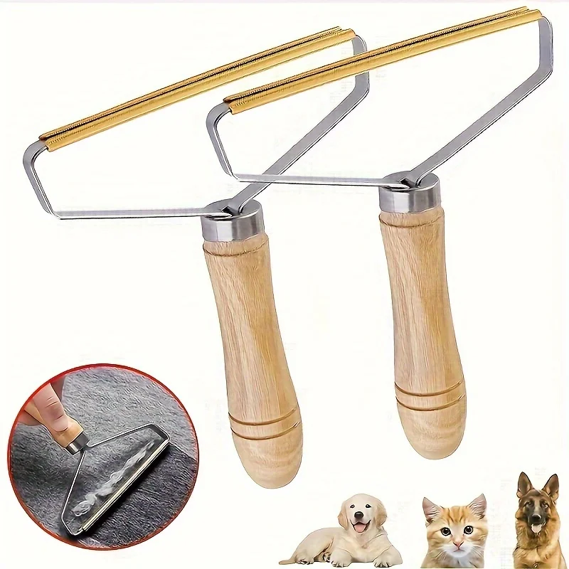 Portable Manual Hair Removal Agent Carpet Wool Coat Clothes Shaver Brush Tool Depilatory Ball Knitting Plush Double-Sided Razor