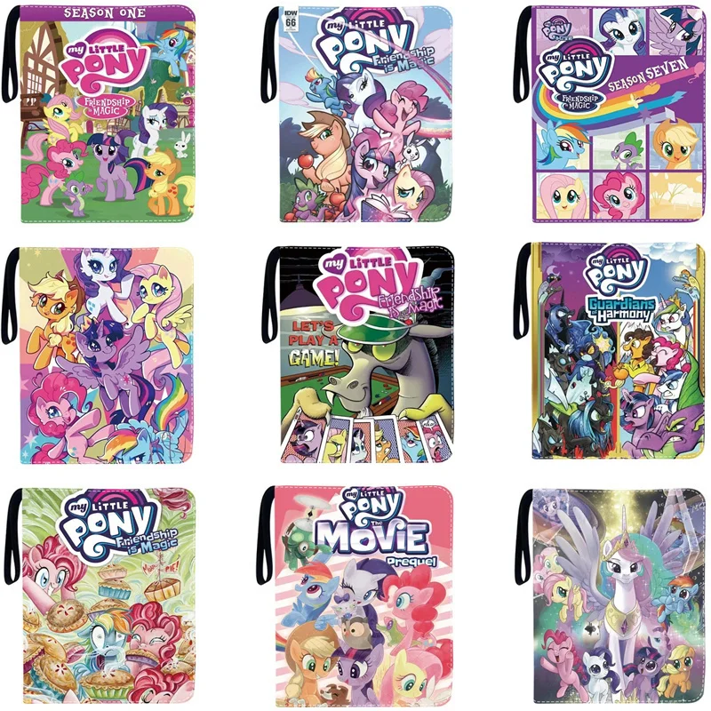 900pcs Card Album Book Anime My Little Pony Collection Card Zipper Game Cards Sunny Starscout Binder Holder Kids Gifts Toys