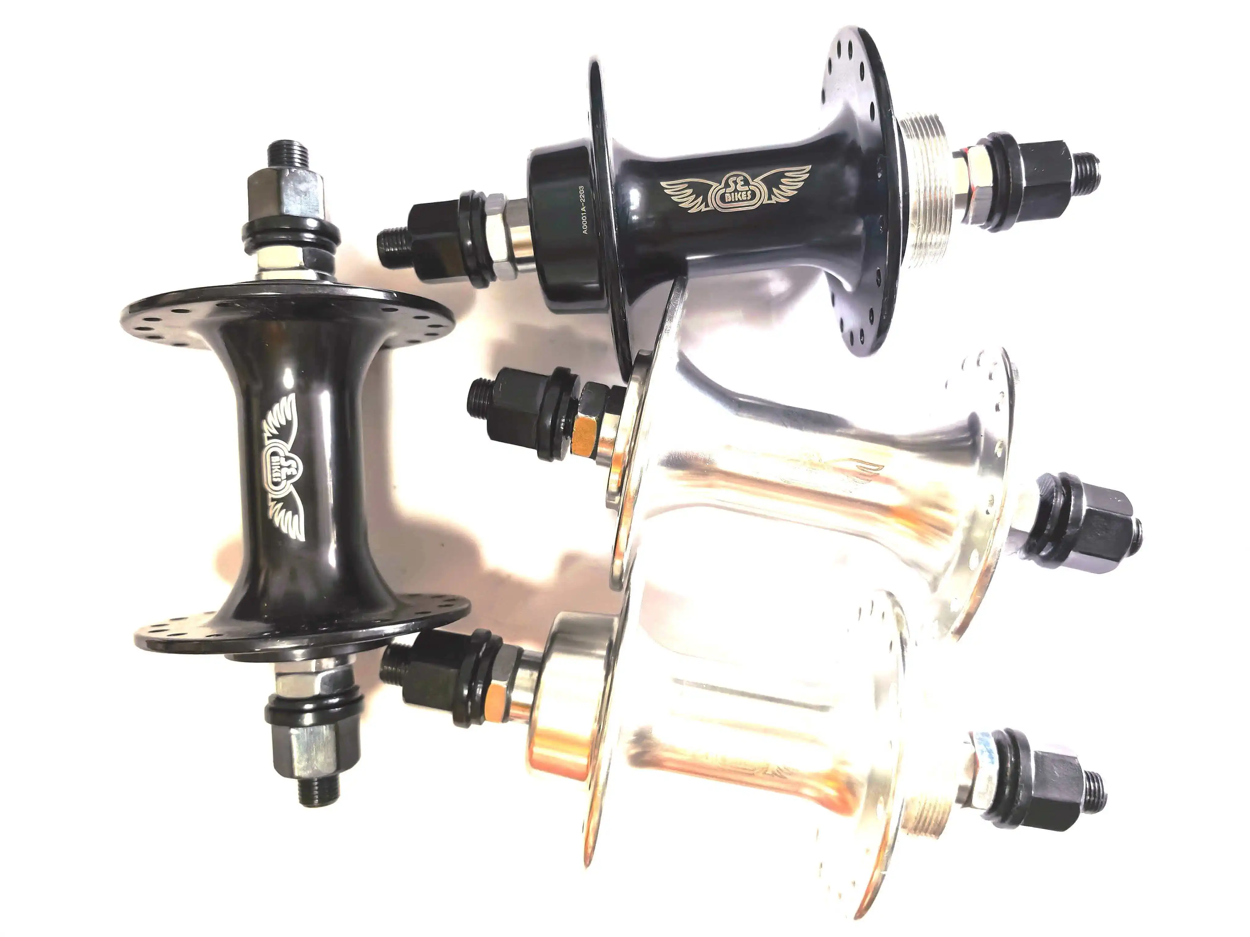 

Комплект передней и задней втулок для BMX-велосипеда SE, 36 отверстий, ось 3/8, подшипниковые втулки в стиле олдскул.