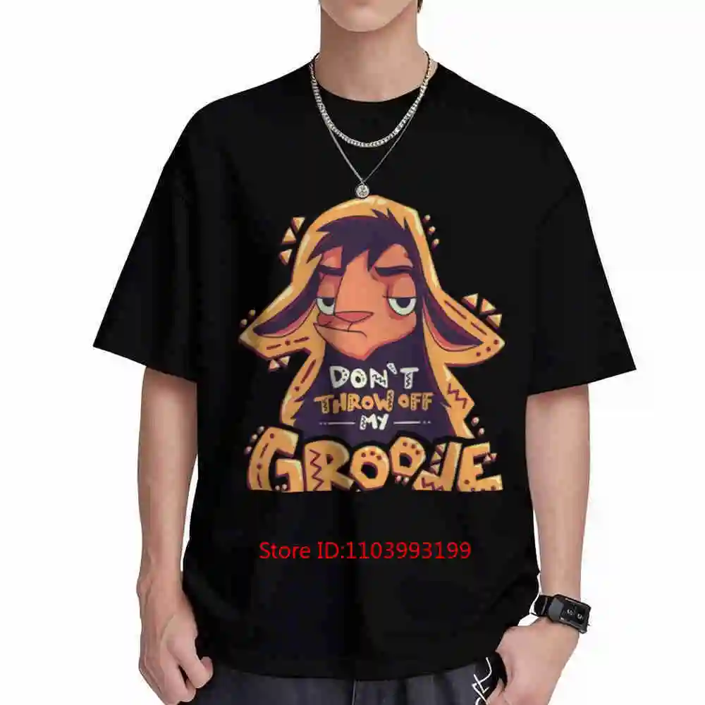 Don't Throw Off My Groove Llama Kuzco Cartoon Emperor Alpaca Short Sleeve Tee 100% Cotton T-Shirt