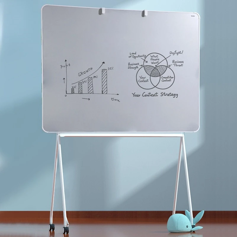 Deli Whiteboard MB166 Inkless Writing Teaching Whiteboard 900 * 1200mm Office Writing Drawing Board with