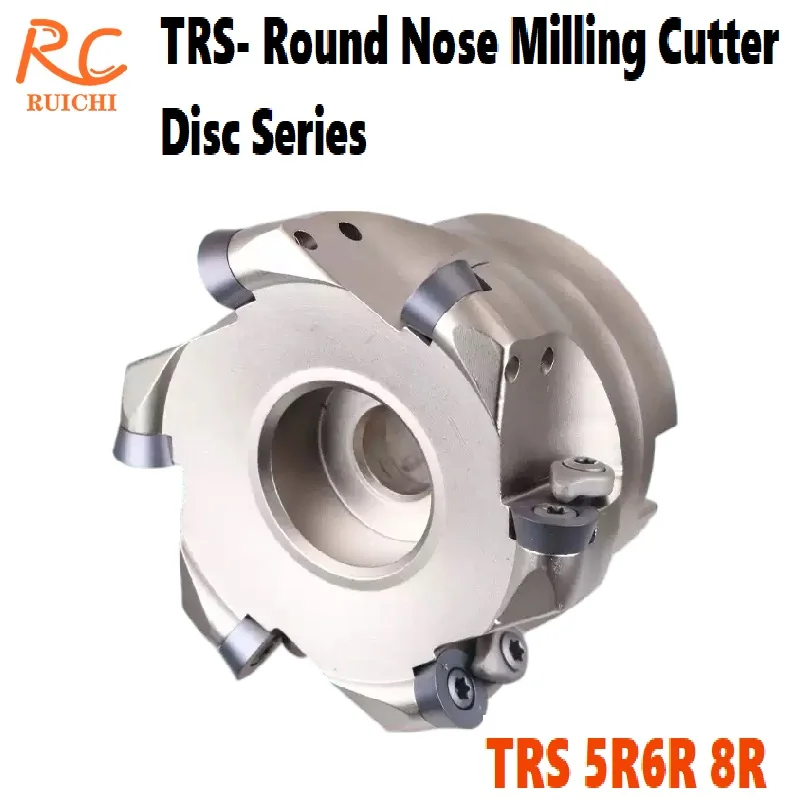 TRS Milling Cutter Head TRS R5 R6 R8 Cutter Head RDMT10T3 1204 CNC Machining Center Circular Nose Milling Cutter Head
