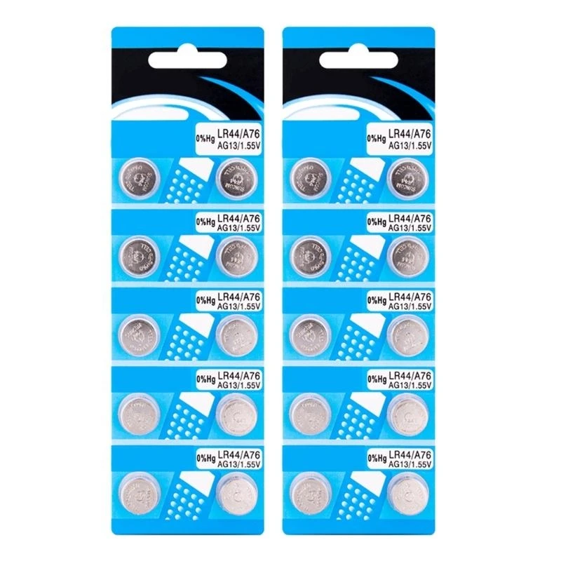 

10/20pcs LR44 Button Cell Battery Reliable Performances For Electronic Devices