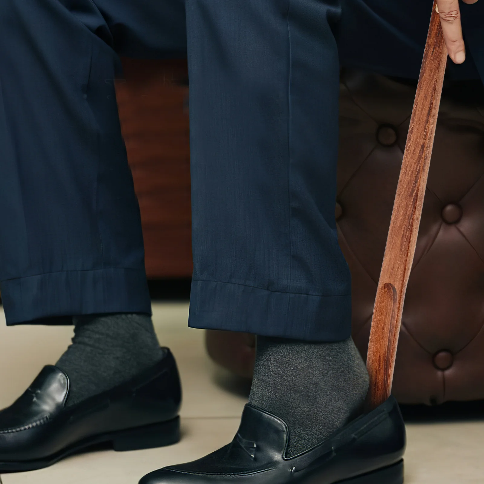 

Wooden Shoe Horn Long Handle Shoehorn For Adults Portable Shoe Lifter Travel Helper Household Boot Horn Seniors Women Men