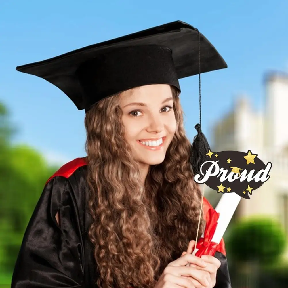 Eco-friendly Graduation Decorations 2024 Graduation Party Photo Props Set with Rich Eco-friendly Elements Hand for Celebrations