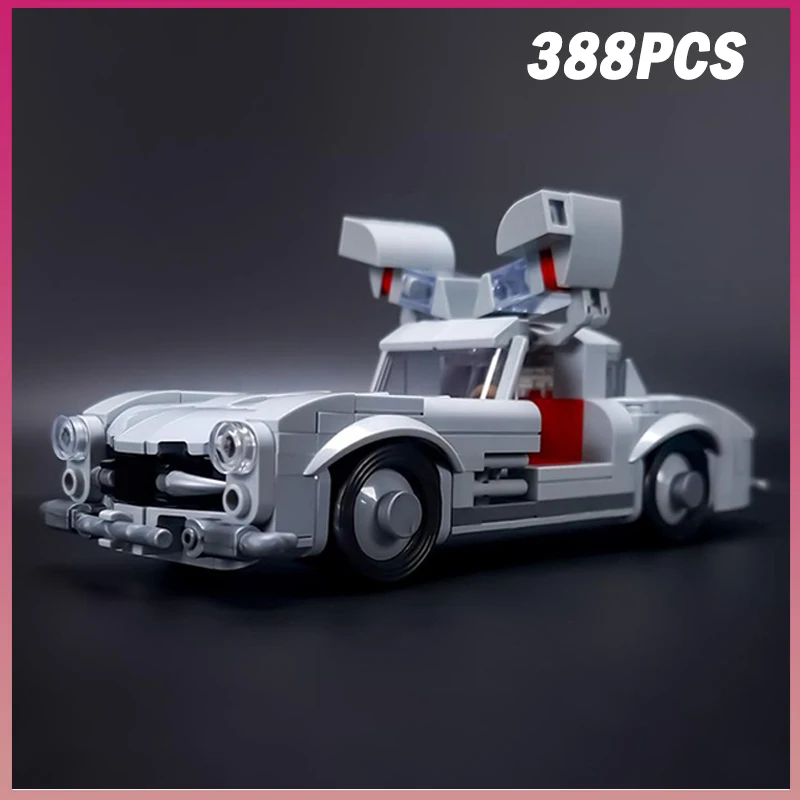 

388PCS MOC-241430 300SL Supercar Retro Car Classic Sports Vehicle Model Building Blocks Bricks Assembly Toy Boy Christmas Gift