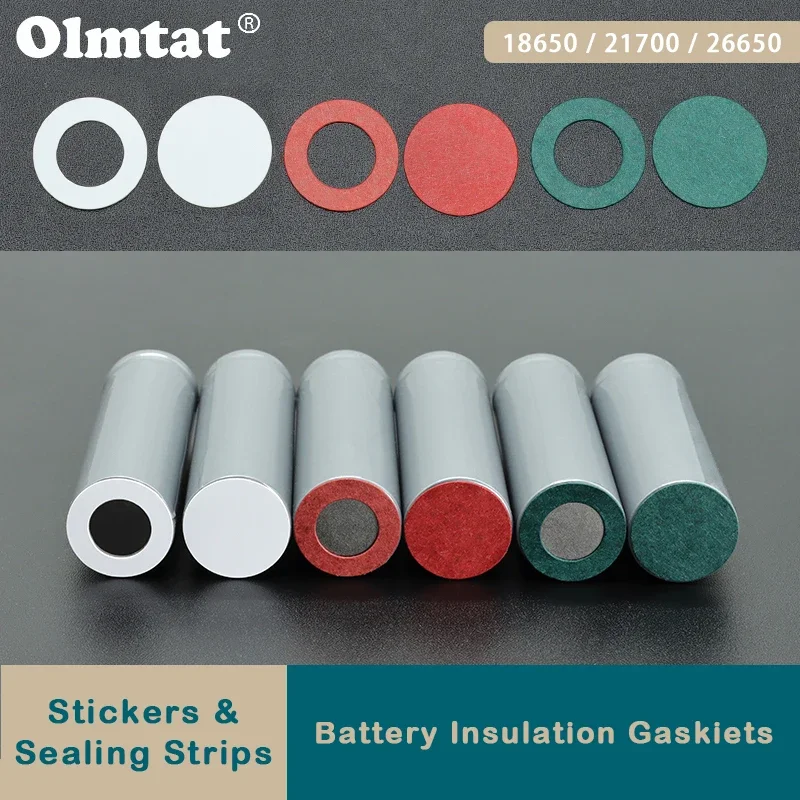 Insulation Gasket 18650 21700 26650 Li-ion Battery Pack Cell Barley Adhesive Paper Glue Fish Electrode Insulated Pads