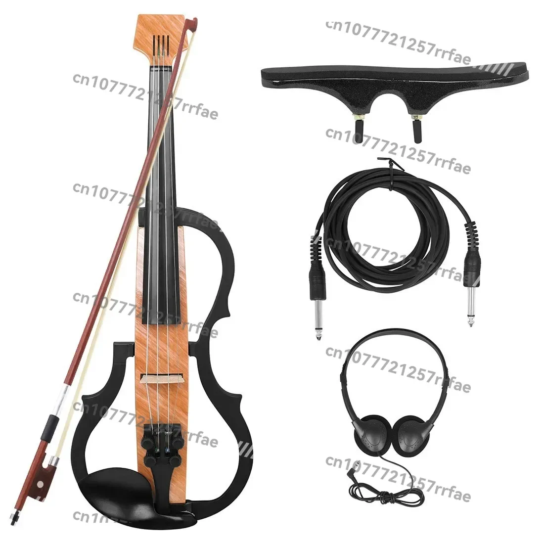 

Headless electroacoustic violin, carbon fiber silent violin Children's student Adult electronic violin