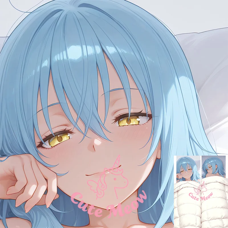 Rimuru-Tempest Dakimakura anime DIY girl Double-sided Print Life-size body pillows cover Adult pillowcase