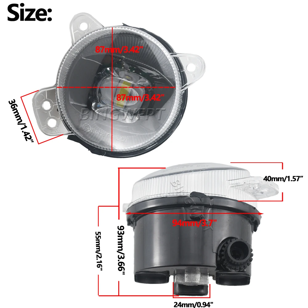 Car Front Bumper Lens Fog Driving Lamp For Volkswagen VW Saveiro 2008 2009 2010 2011 LED Fog Light Assembly