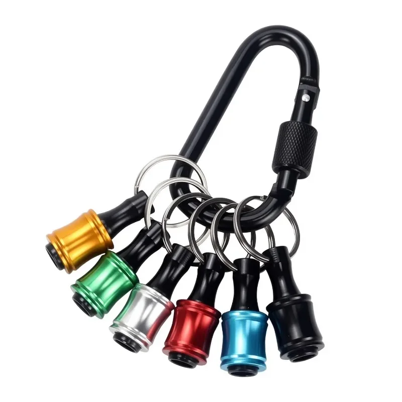 ترقية، اضغط للفتح، 12 قطعة 1/4 بوصة عرافة عرقوب سبائك الألومنيوم مفك بت حامل خفيفة الوزن سريعة التغيير تمديد بار