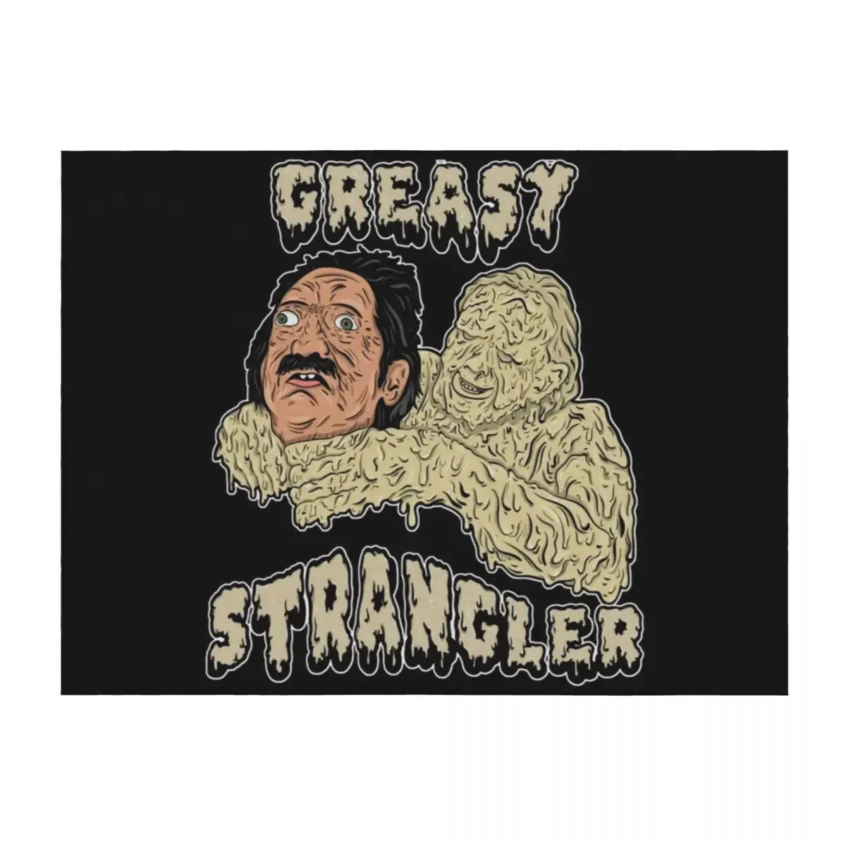 

the greasy strangler Essential T-Shirt.png Throw Blanket funny gift Flannel Winter beds Camping Blankets