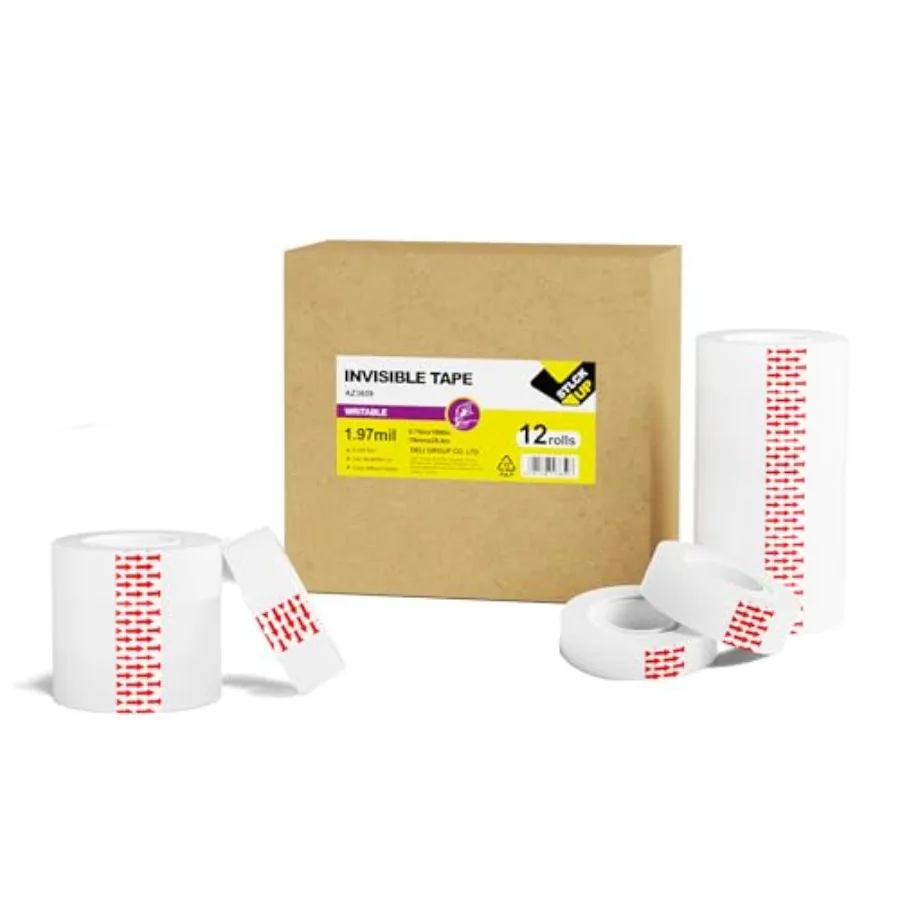 

12 рулонов невидимых стержней, легко отрывающаяся матовая лента, объемная лента, записываемые прозрачные волшебные ленты для дома, школы, маркировки, подарочная упаковка