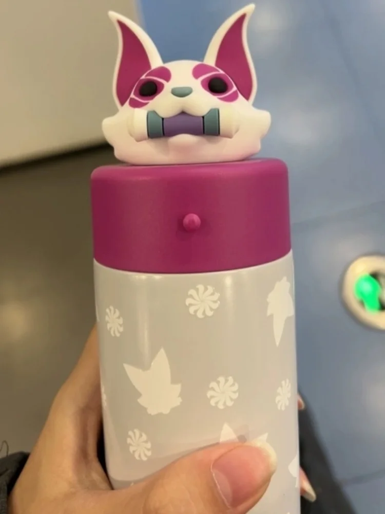Authentic Kiriko Kitsune Stainless Steel Insulated Tumbler 330ml Cup Cute Silicone 3d Figurine Non‑Slip Base Water Bottle Gift view 5