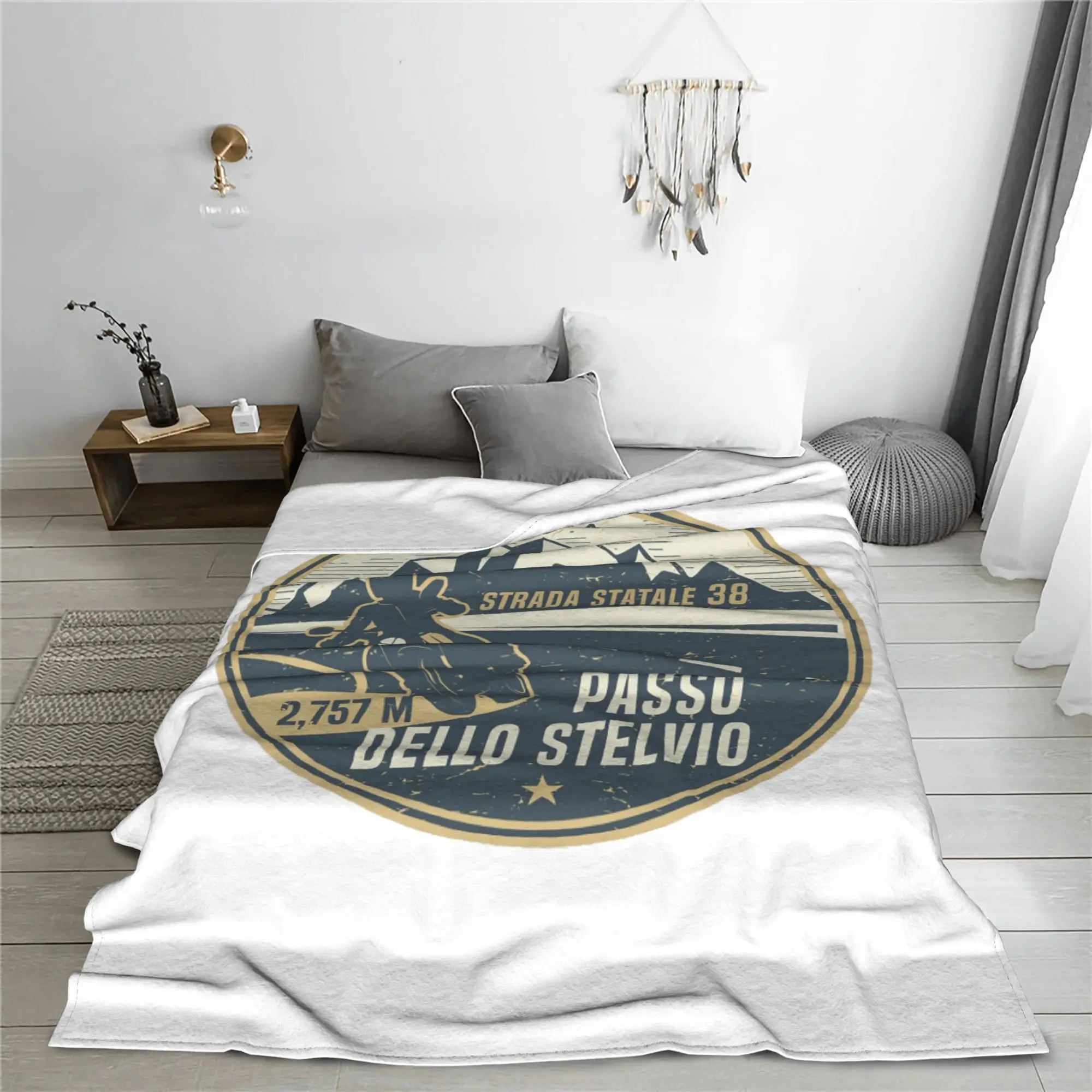 

Stelvio Pass, Italy Blanket Warm Flannel Sofa Throw Blanket for Couch Bedding Office Throws Bedspread Quilt