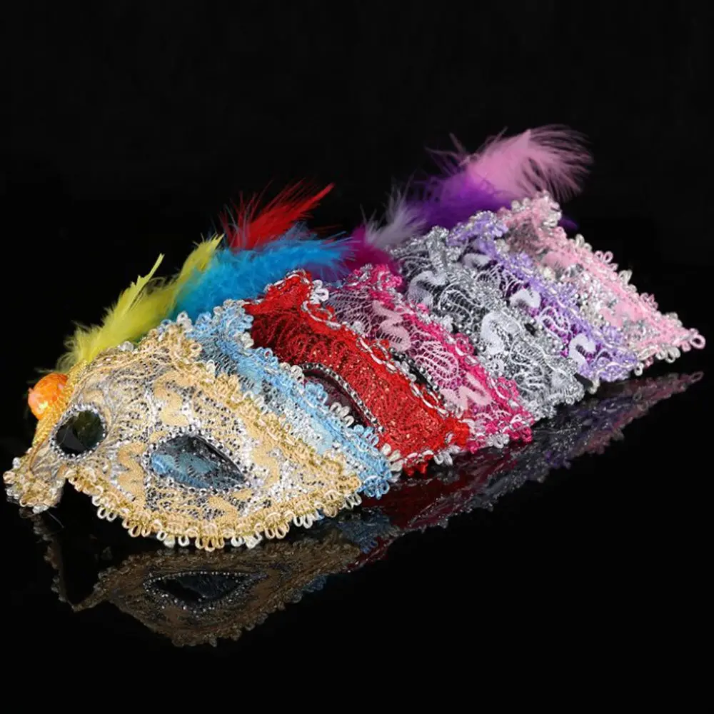 

Costume Mask Floral Eye Mask Feather Mask Lightweight For Themed Costume Masquerade Party