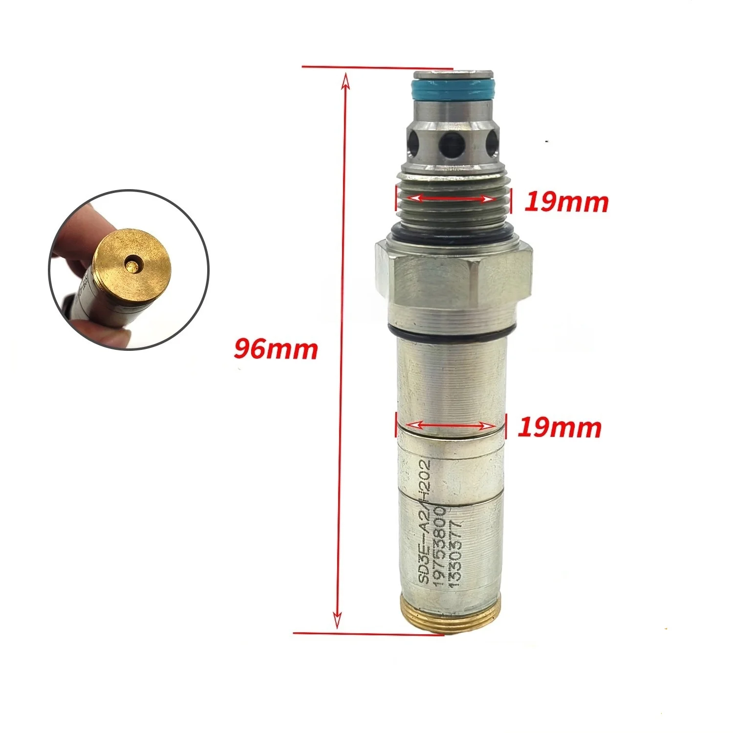 

Suitable for XCMG XE60, 70, 80, 150, 215 Excavator Travel Pilot Fast/Slow Solenoid Valve Spool and Spool Rod