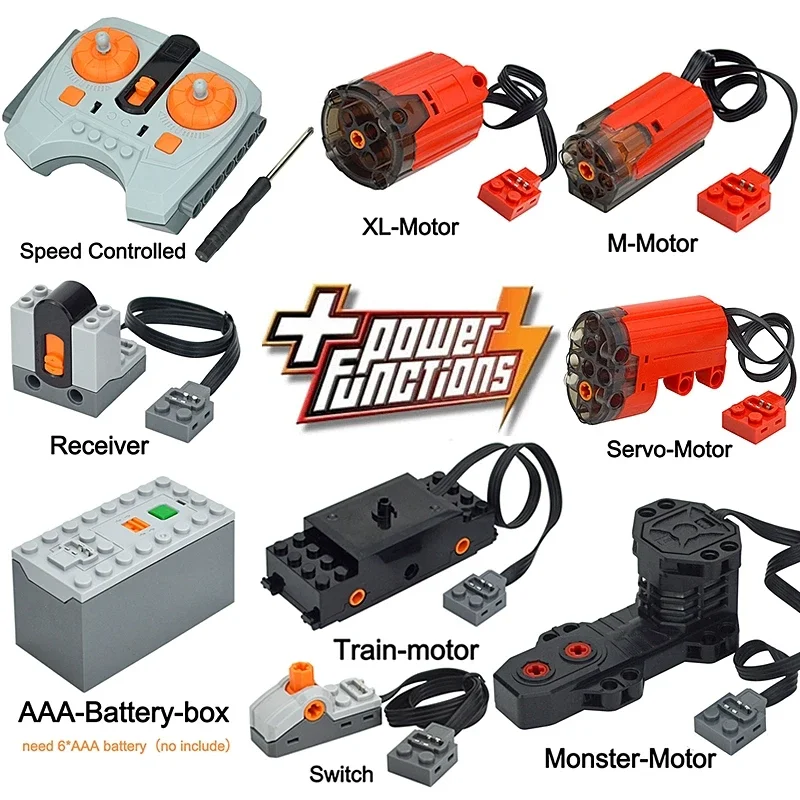 ألعاب مكعبات البناء MOC مجموعة محرك الجزء الفني للأطفال متوافقة مع جميع العلامات التجارية حجم صغير 8884 8885 PF نموذج مؤازر الملحقات