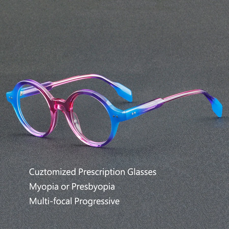 Customized Prescription Glasses Women Multi-Focal Progressive Photochromic Anti-Blue Light Myopia Hyperopia Eyeglasses 1138