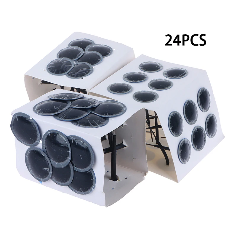 New 24Pcs Pneumatic Mushroom Nail Film Car Tyre Cold Patch Film Rubber Stitching Machine Tire Wheel Repair Kit Integral Plug