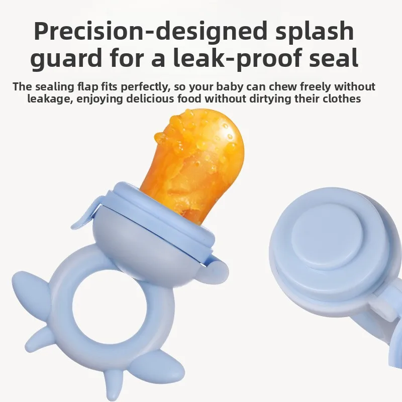 عضاضة من السيليكون للأطفال على شكل فاكهة، عضاضة بقرة تعمل على تطوير مهارات عض الطفل، سيليكون بدرجة الطعام، سهل التنظيف #4