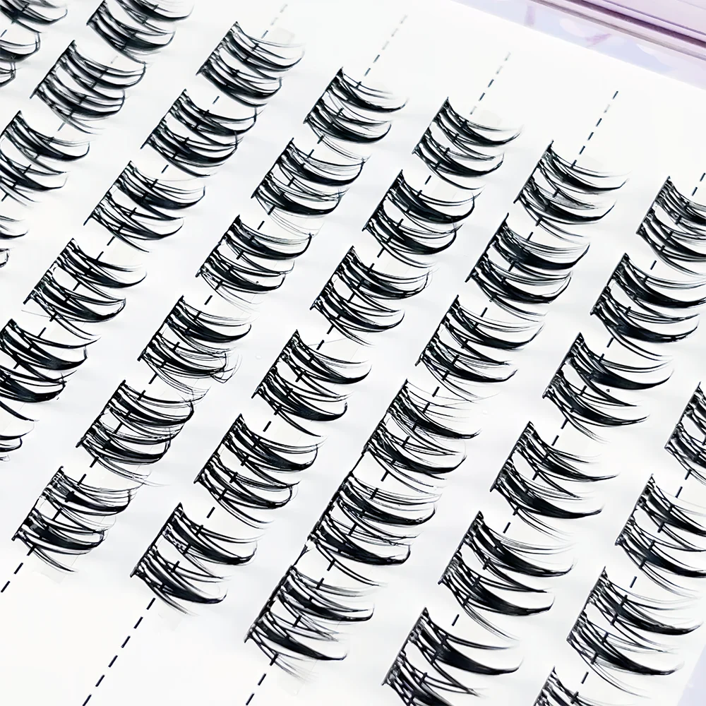 وصلات رموش احترافية ذات مظهر طبيعي للارتداء اليومي - ناعمة ومريحة، سهلة الاستخدام، خالية من القسوة، 10 صفوف من f