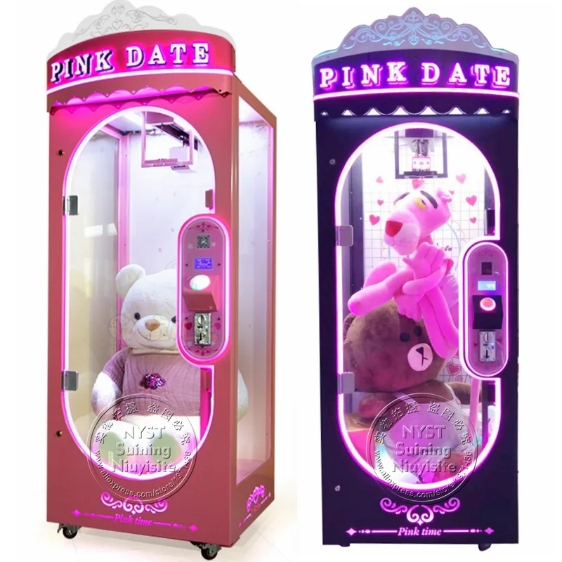 Cut Rope Prize Gift Big Toys Doll Claw Vending Games Center Pink Date Coin Operated Amusement Park Shopping Malls Arcade Machine