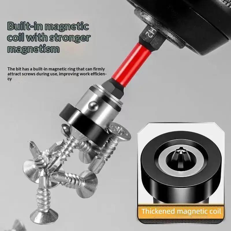 【L】Magnetic Positioning S2 Screwdriver Bits For Drywall Plasterboard Gypsum Board Locating Bit Head Drilling Tools 1/2PCS