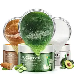 120g Natural Cucumber Hydration Exfoliating Cream Smooth Moisturizing Skin Care Brigthen Cream Deep Exfoliator Gel Scrub